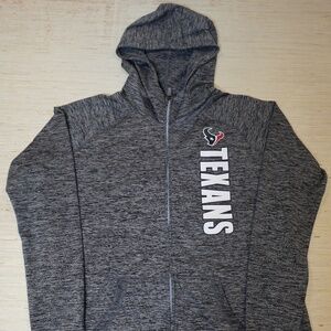 Houston Texans NFL Women’s Full Zip Hoodie XXL Heather Gray Team Apparel